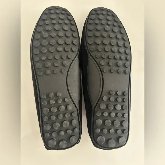 La Canadienne Pilar Black Suede Driver/Loafers - Picture 4 of 5